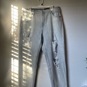 high rise mom jeans
